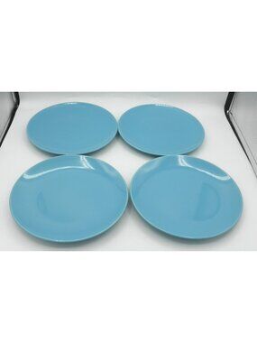 Fargrik Turquoise by IKEA 8 1/4 Inch Salad Plate Set of 4 Pattern Code: IK FARTU